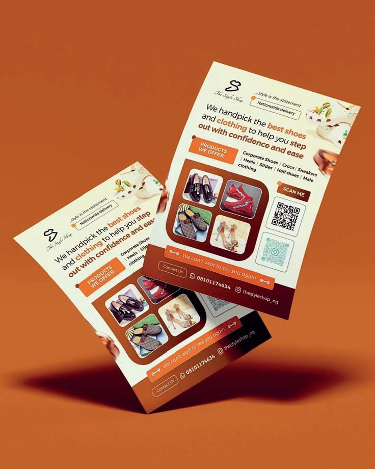 Flyers et dépliants commerciaux