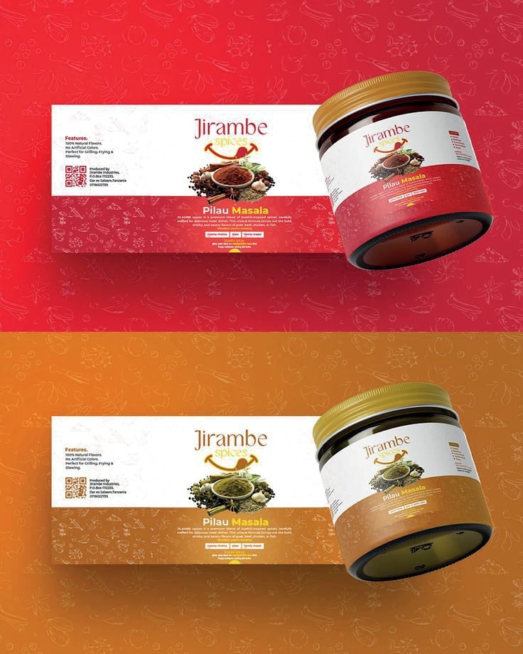 Packaging et étiquettes Jirambe