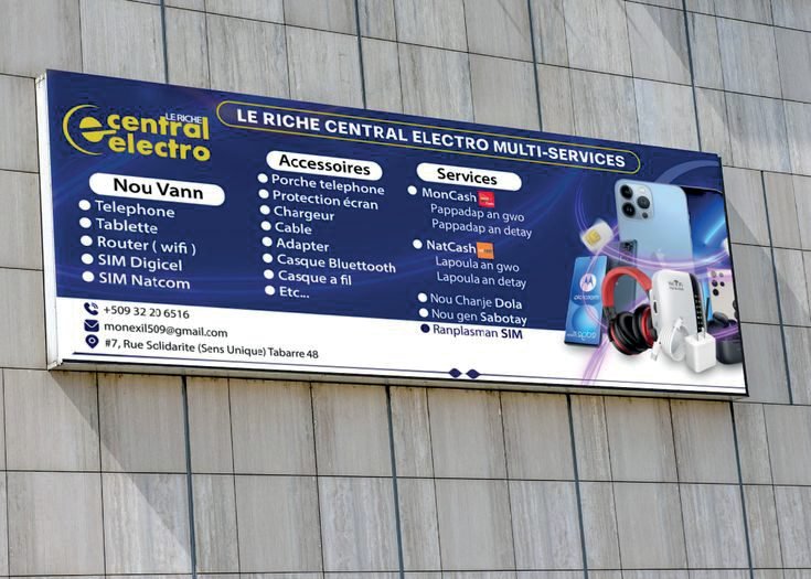 Panneau grand format Central Electro